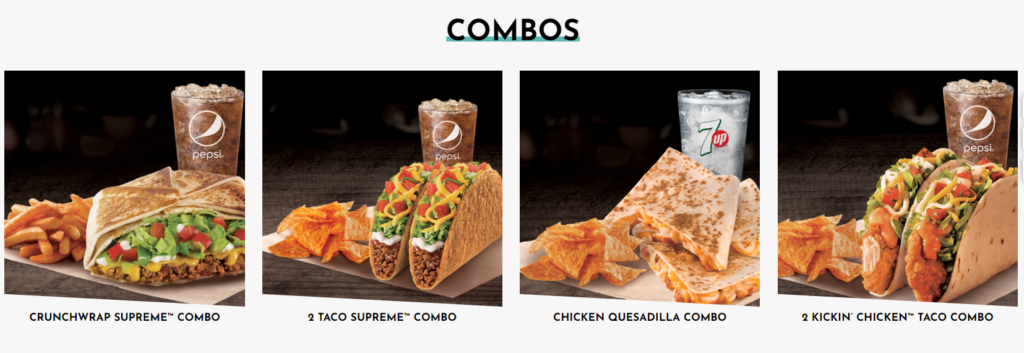 Menu Combos Taco Bell