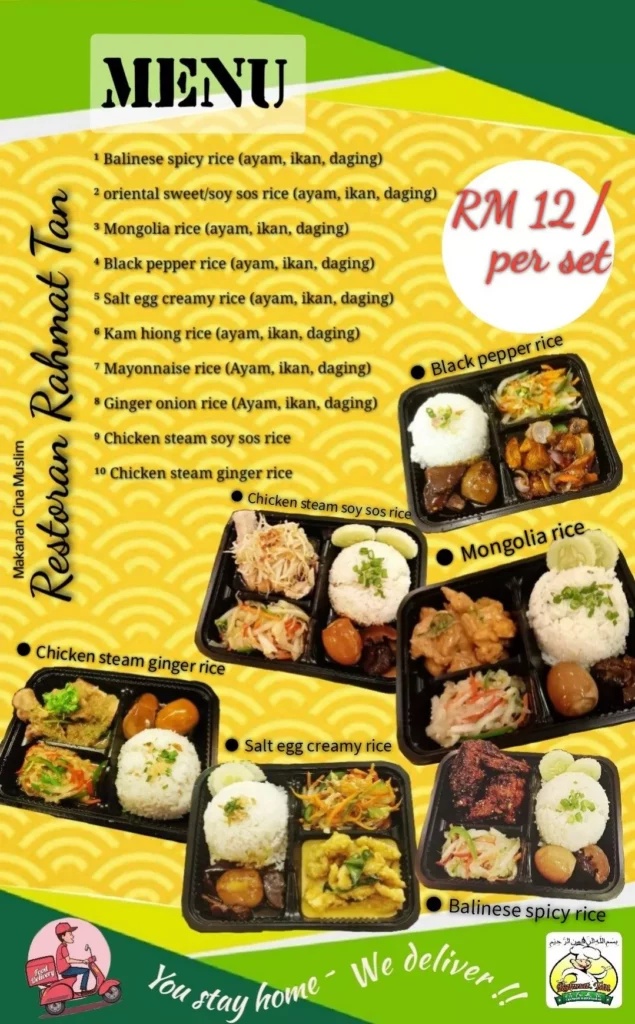 MENU RAHMAT TAN ITEMS