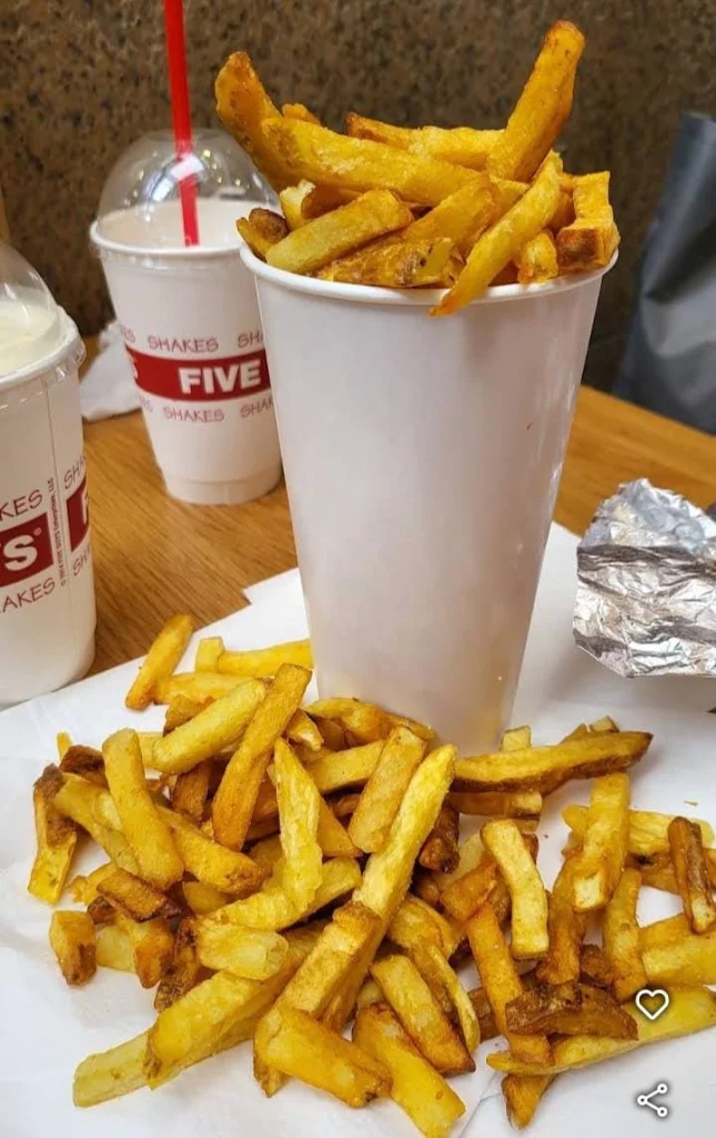 five guys fries menu prices