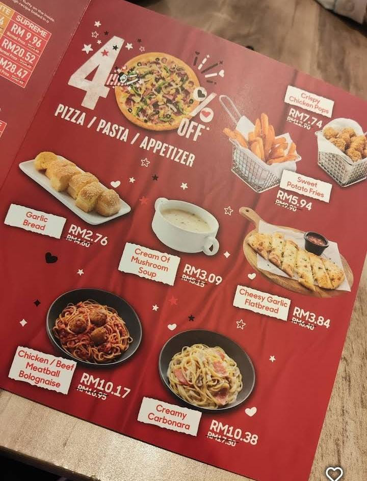 pizza hut fries menu prices