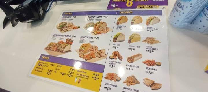 taco bell special menu prices