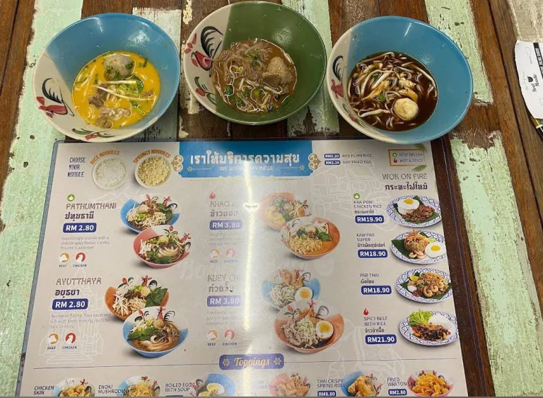 harga menu Boat Noodle