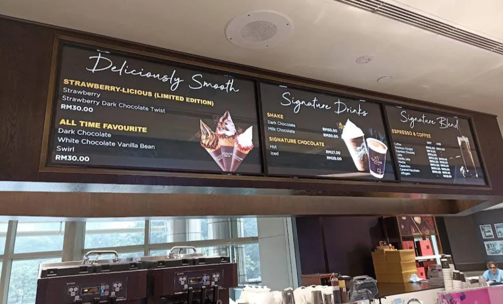 GODIVA MENU prices