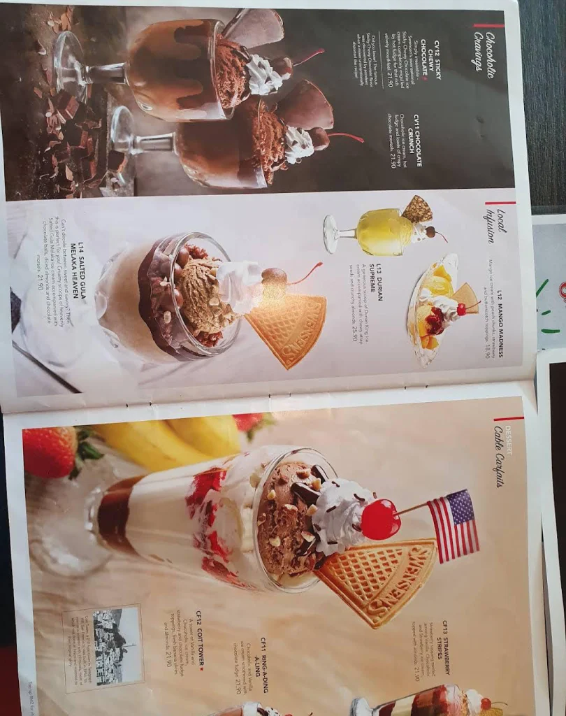 Swensen’s Menu items