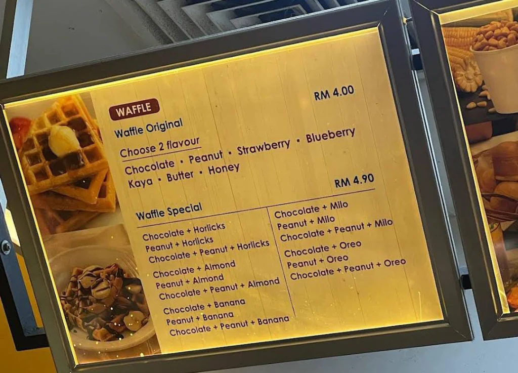 Waffle.my waffle Menu