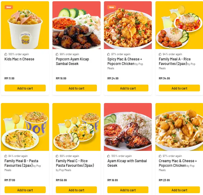 Pop Meals New Items