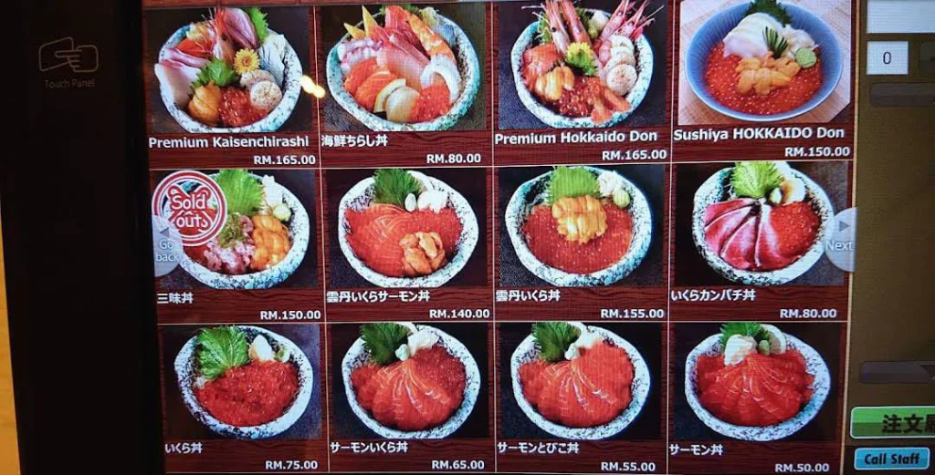 Sushi Ya Menu prices