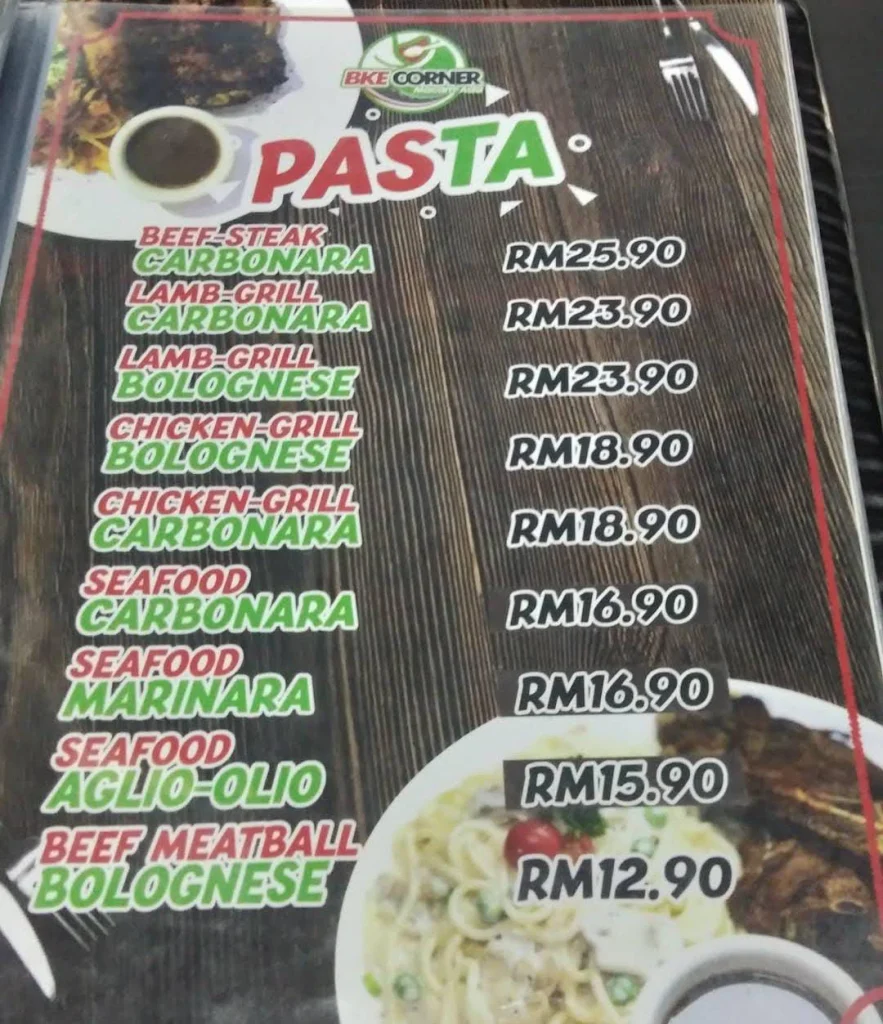 pasta at BKE CORNER