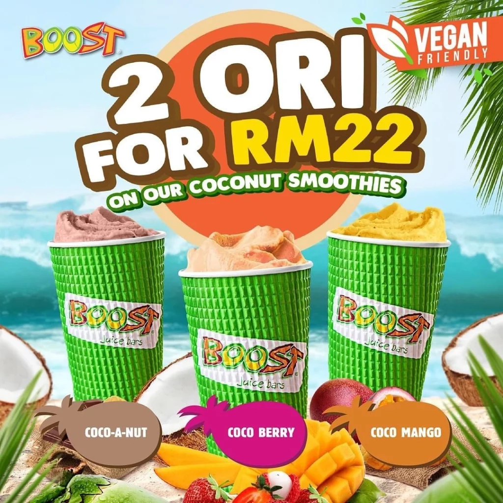 Boost Juice offer Menu