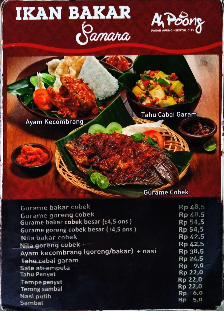 Buku Menu Ikan Bakar