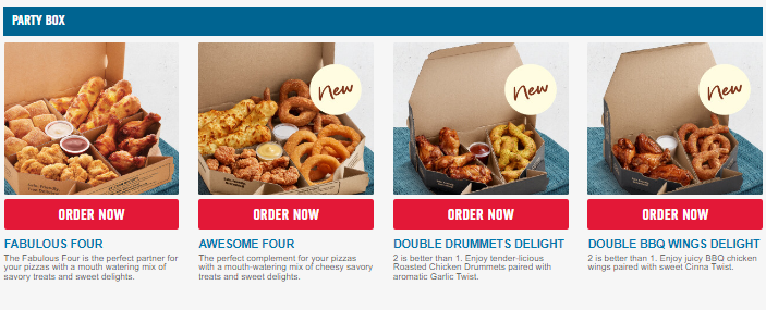 DOMINO’S PARTY BOX