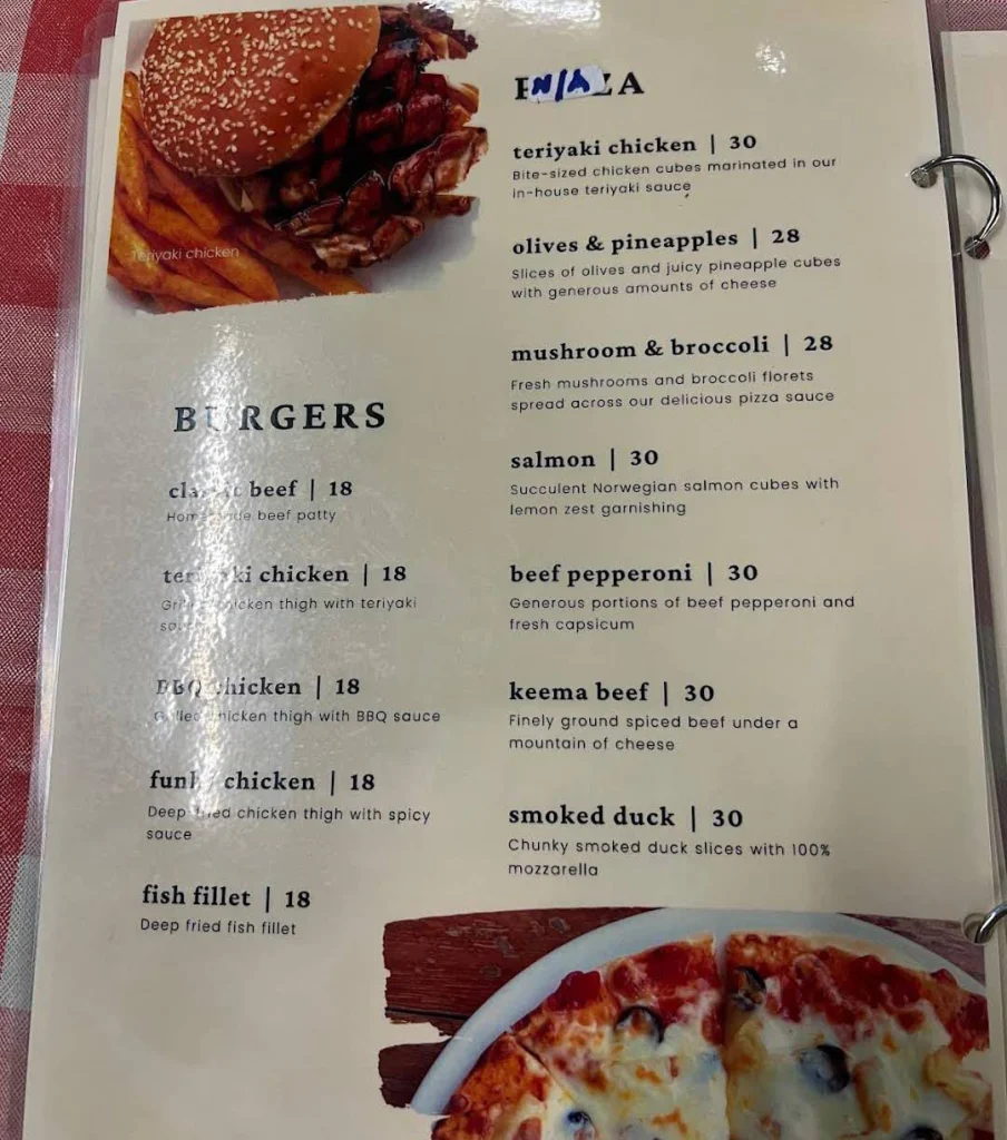 burger Double Spoon Menu