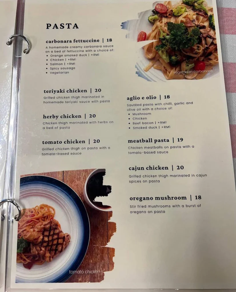 Pasta Double Spoon Menu 