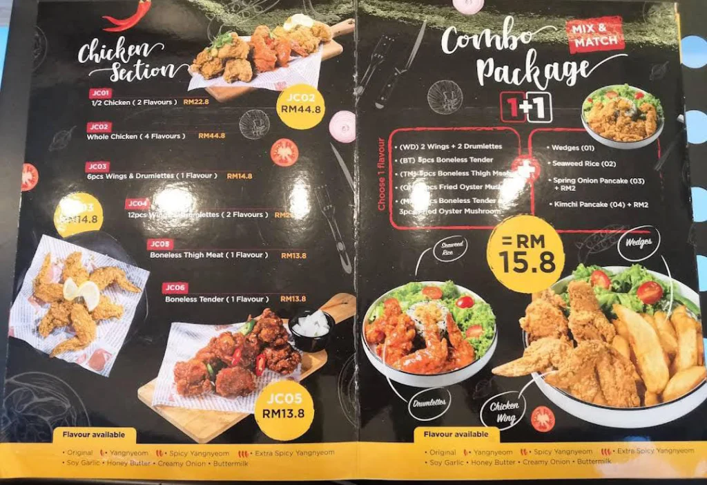 Jisoo Korean Fried Chicken Menu Prices