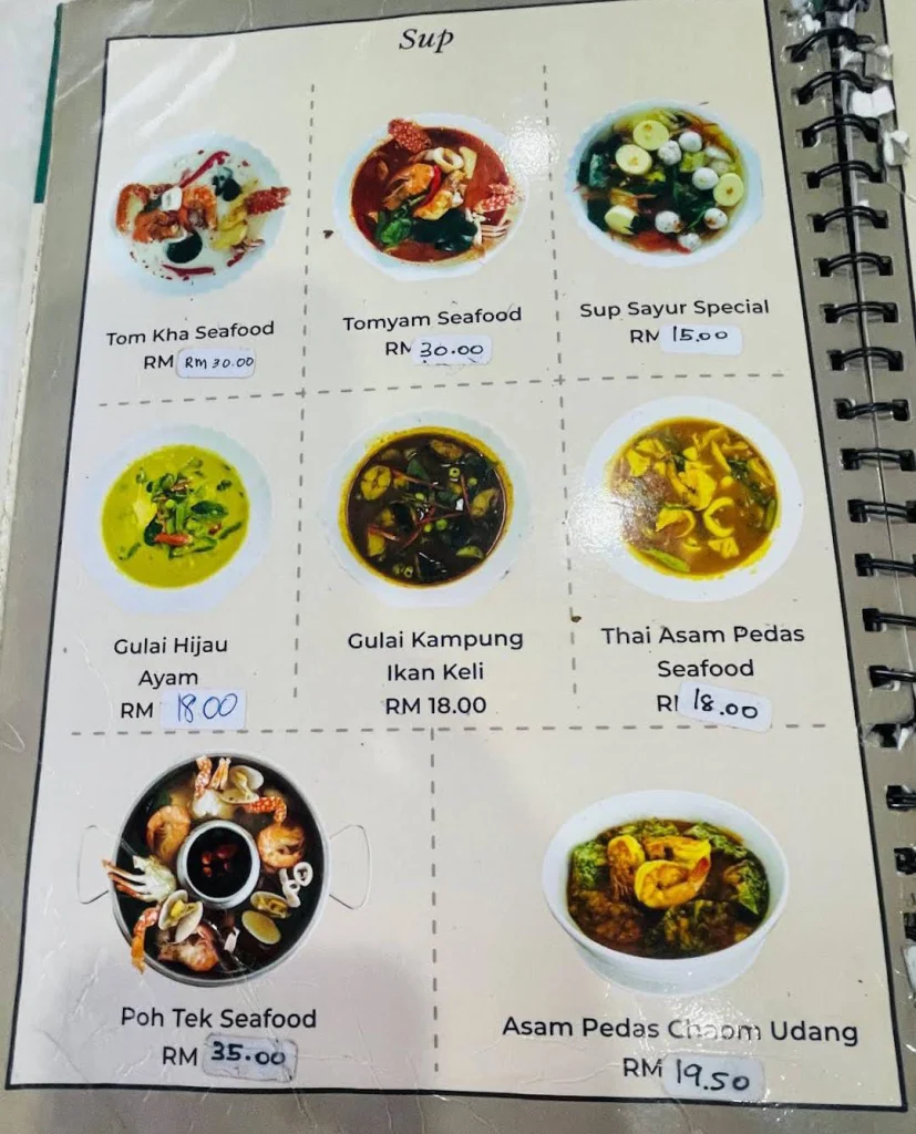 Alissara Menu items