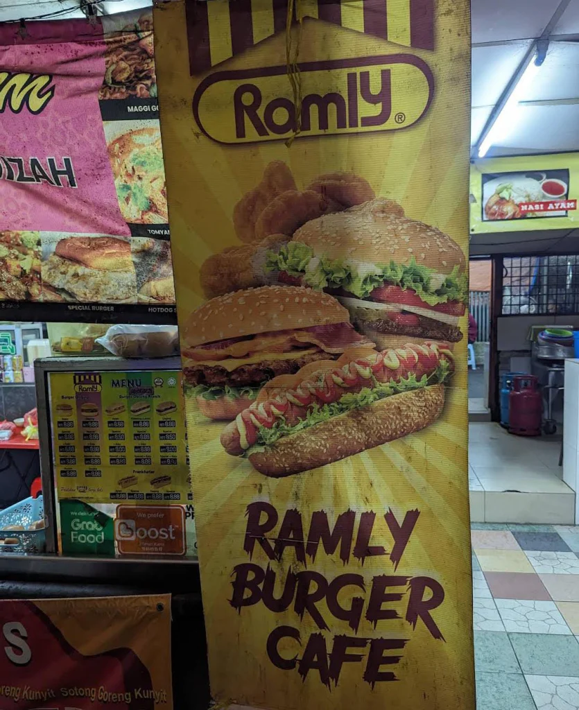 Menu Ramly Burger Menu