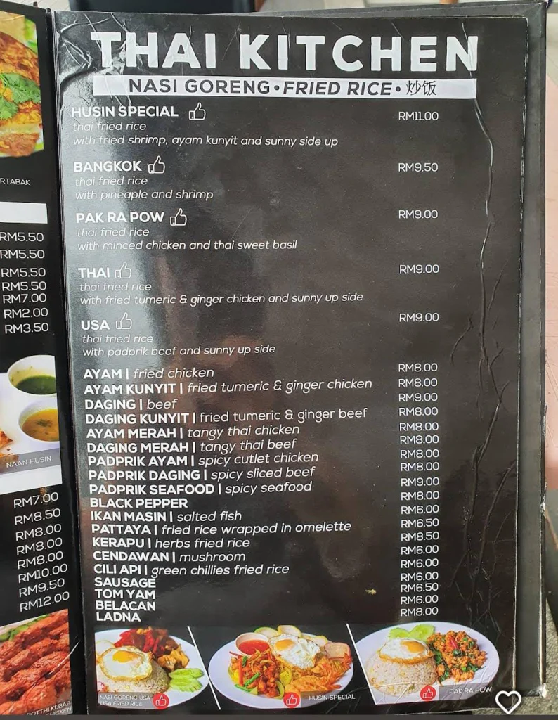 Mamak Menu Malaysia Harga Dikemaskini 2024