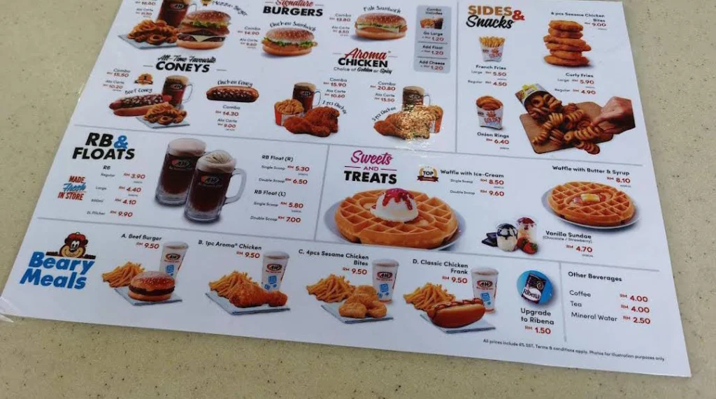 A&W items