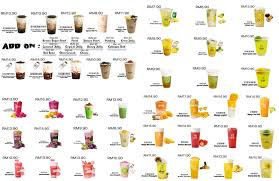 IDrink Menu items