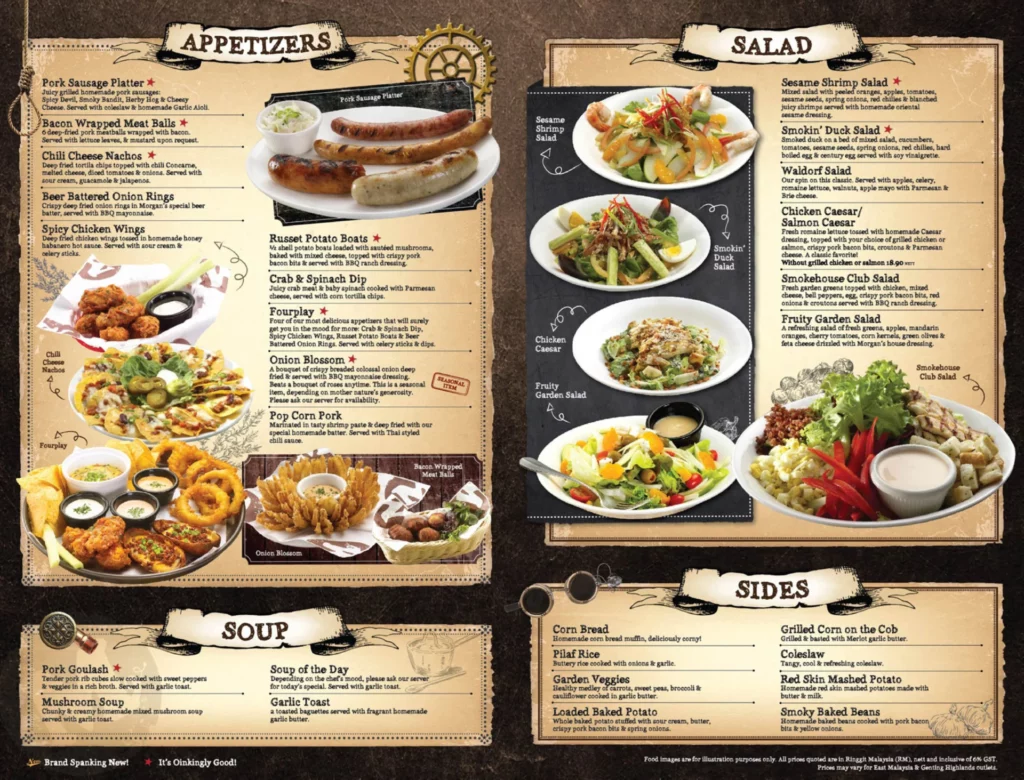 appetizers and salad Syidie Burger & Cafe Menu