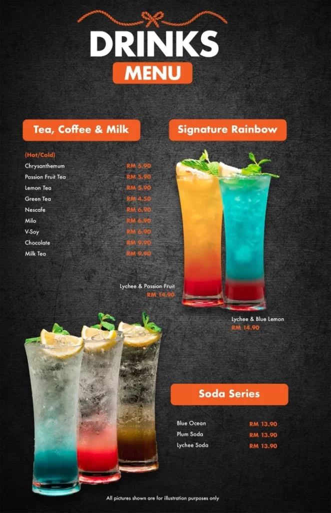 drinks Shell Out Menu