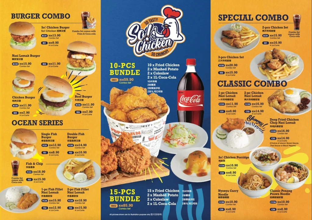 So Chicken Menu prices