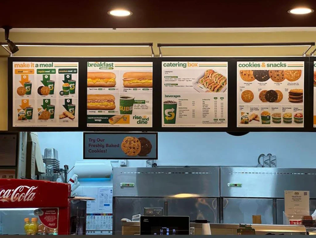 Subway Menu Prices