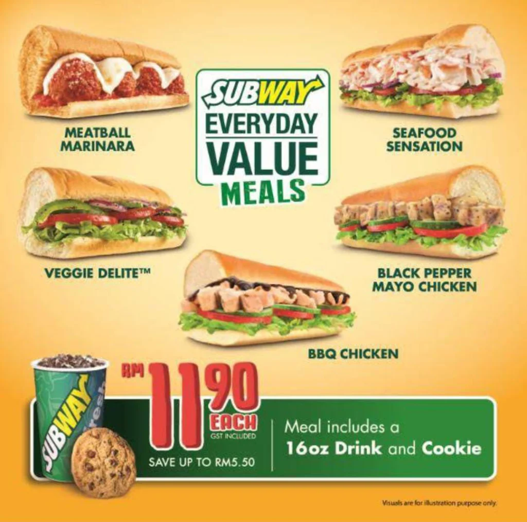 food Subway Menu 