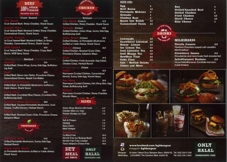 Syidie Burger Menu