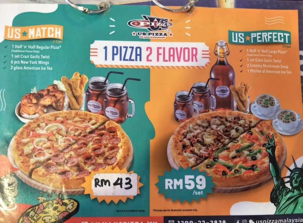 flours of US Pizza Menu