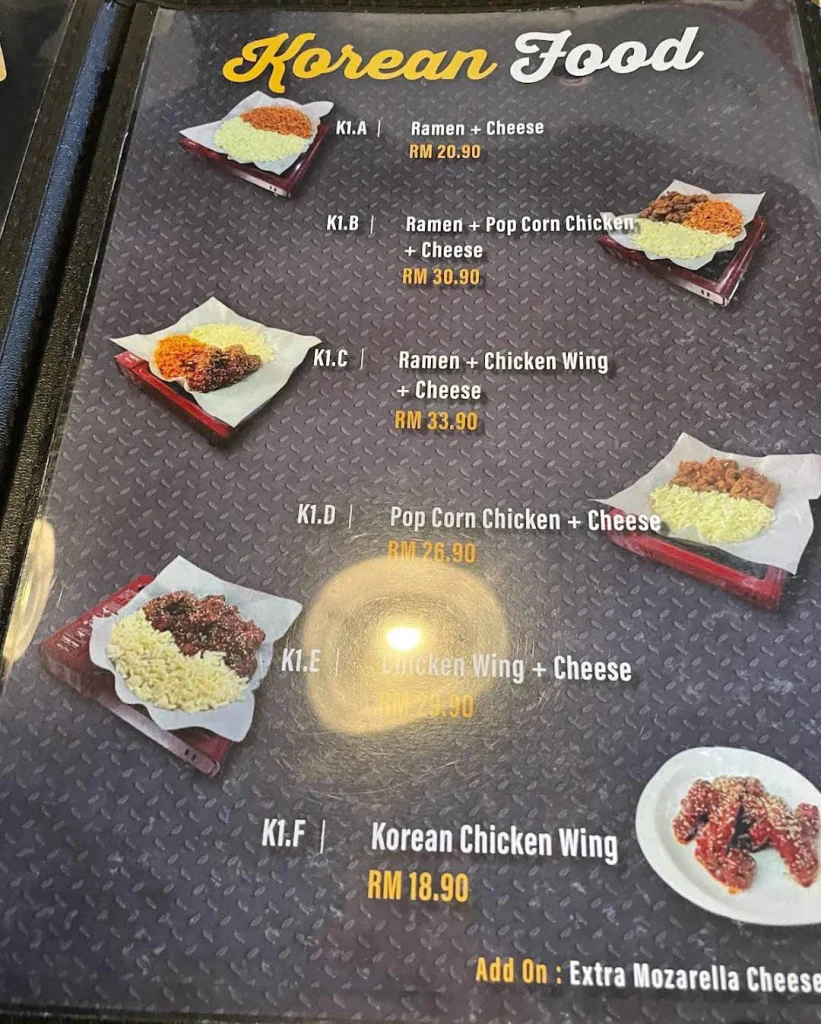 korean at Bangjie Kitchen Menu