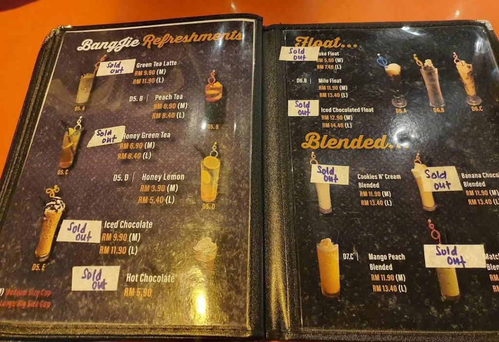 Bangjie Kitchen Menu Prices