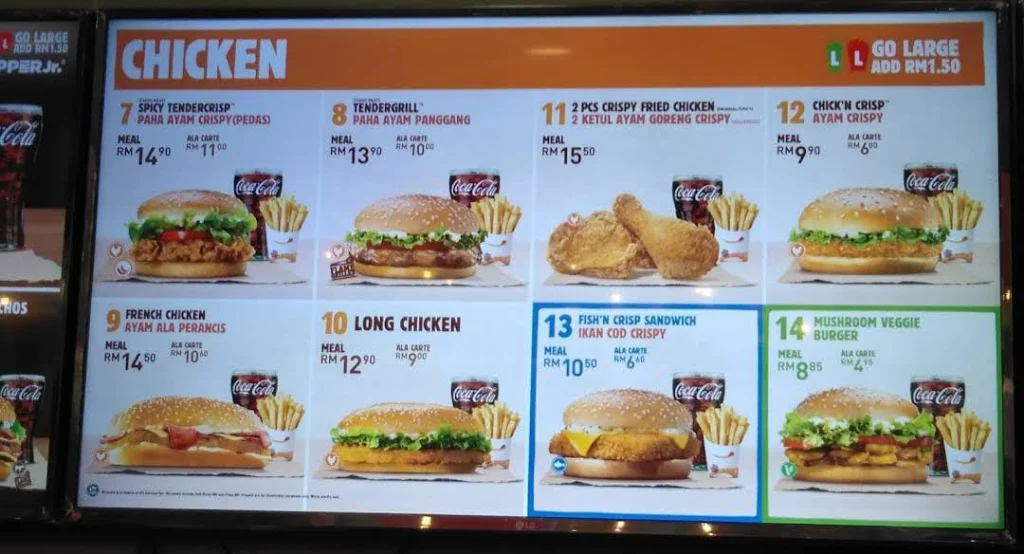 Burger King Menu Prices