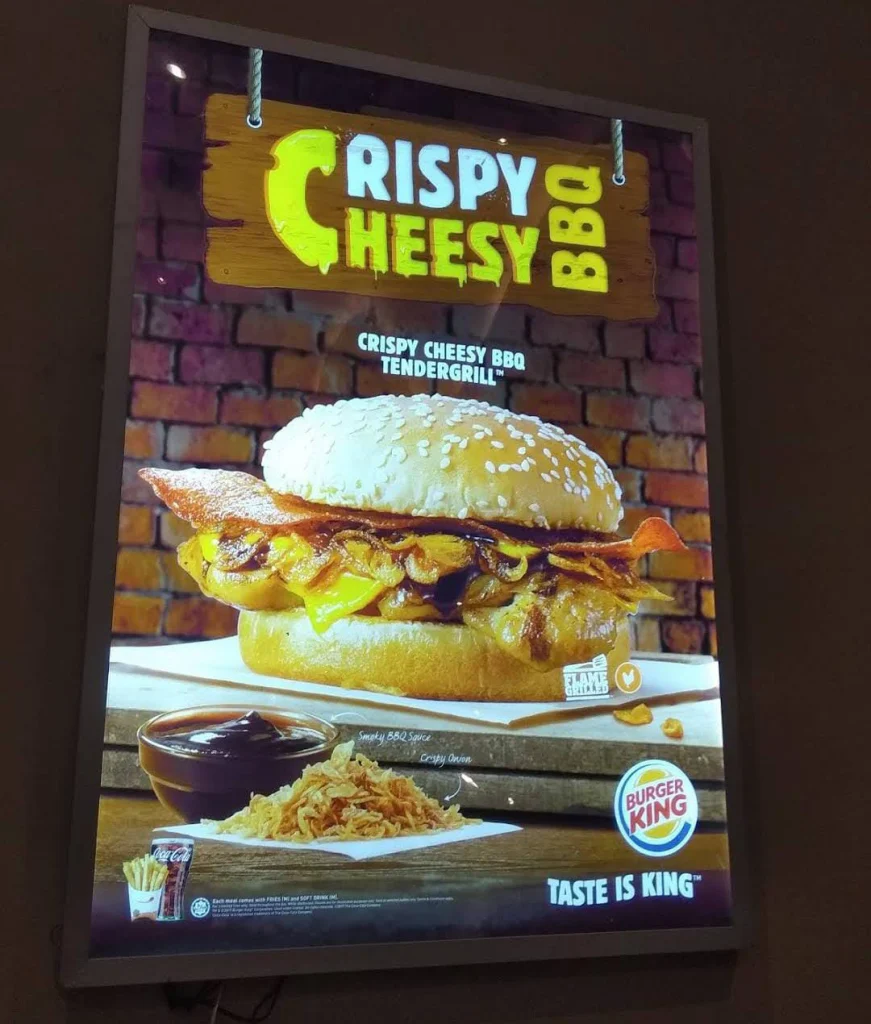 menu Burger King