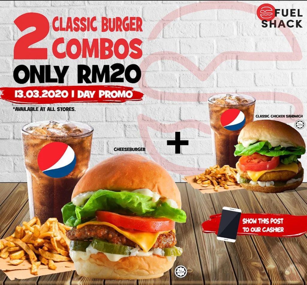 combo at Fuel Shack Menu 