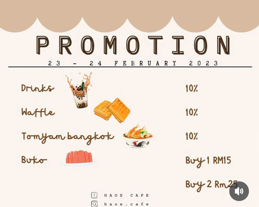 promotion at Haos Menu Malaysia 