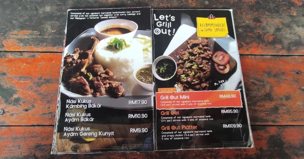 House of Kambing Menu prices