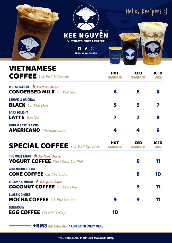 Kee Nguyen Menu Prices