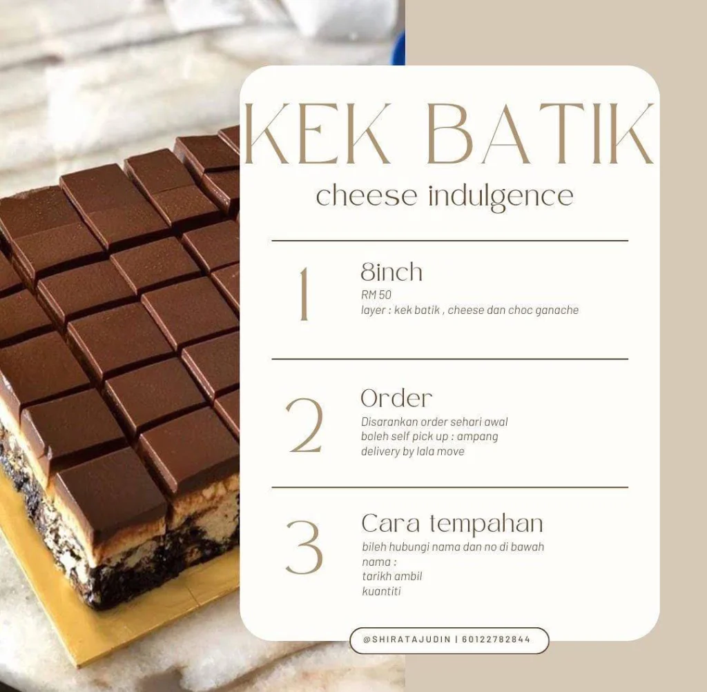 kak batik Laman Umai Menu