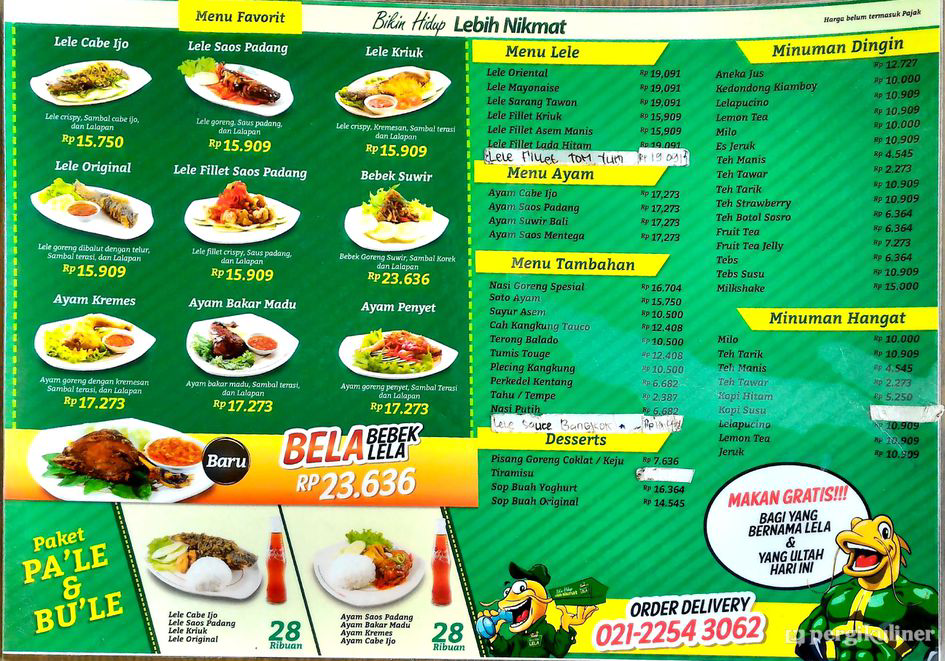 Lela Seafood Menu prices