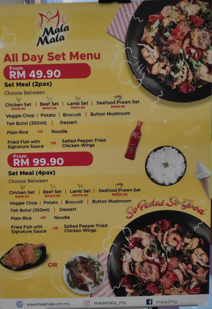 all day set menu at Laman Umai Menu