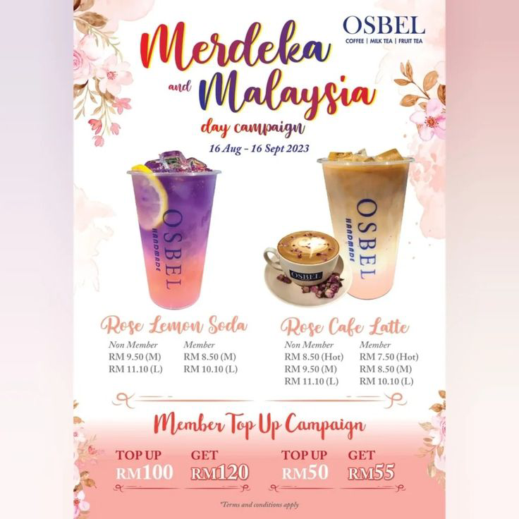 OSBEl coffee tea menu