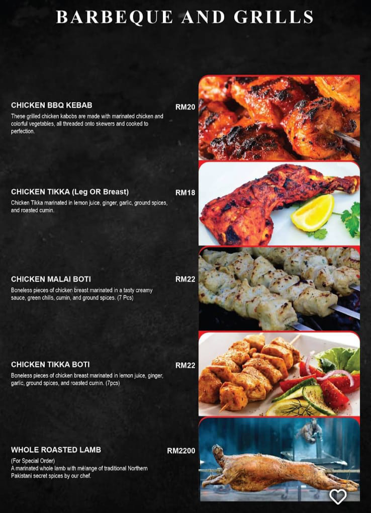 bbq at Spicy Bites Menu