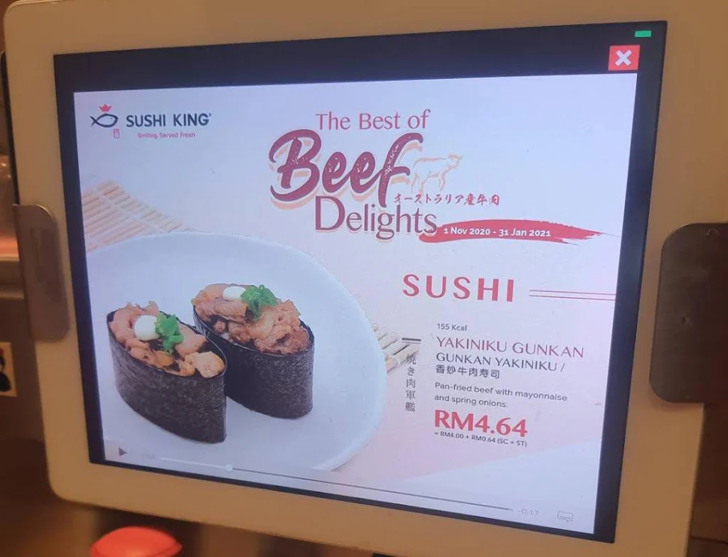 beef at Sushi King Menu 