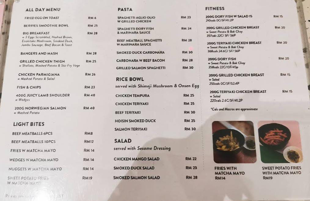 Oh Cha Matcha all Menu Malaysia 