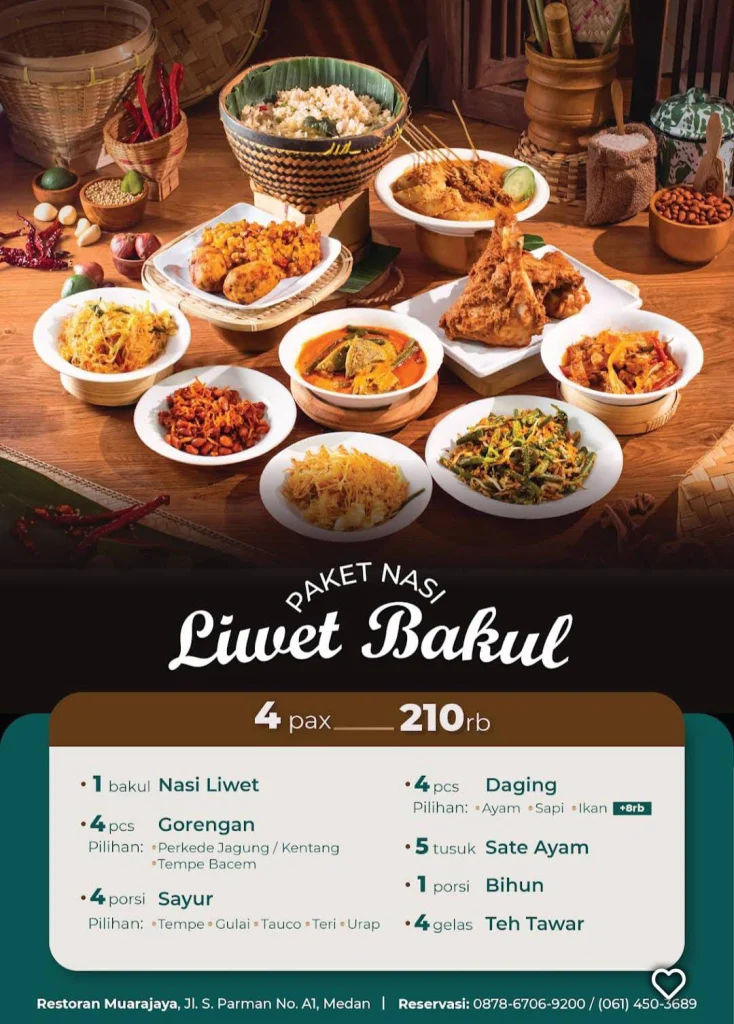 liwet at Restoran Muara Menu