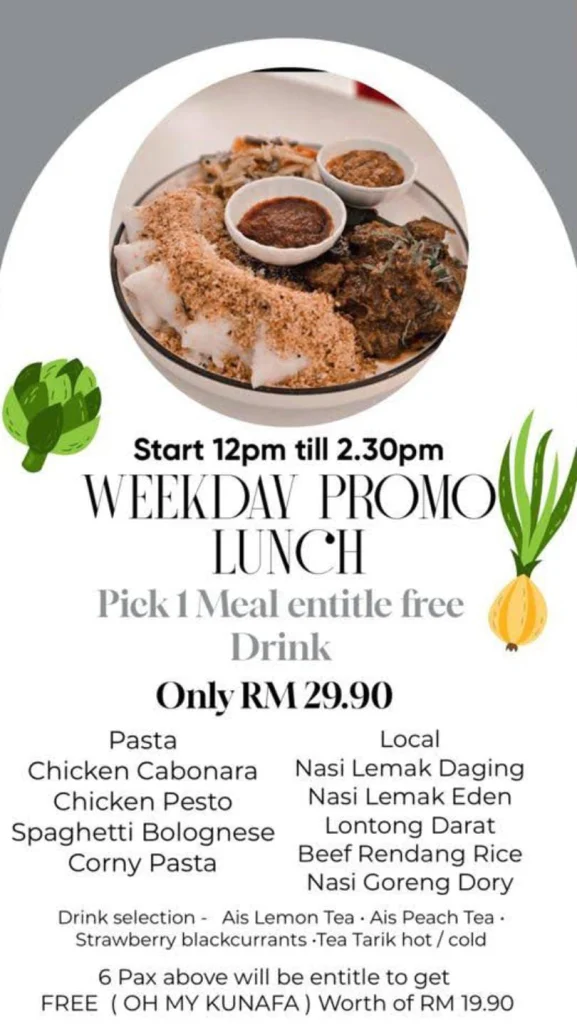 Ruma Puteh weekday Menu